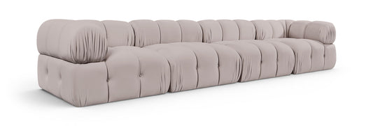 Orin - Fabric Velvet 4 Piece Modular Sofa