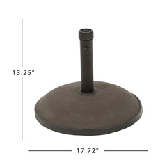 Holder Round Umbrella Base 33 Lbs Concrete - Brown