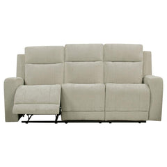 Kennett - Chenille Upholstered Power Reclining Sofa - Ivory