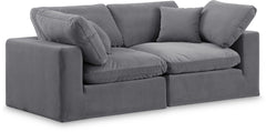 Comfy - Velvet Modular Sofa 2 Seats