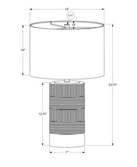 Table Lamp, Lighting, Resin, Contemporary - Black / Cream