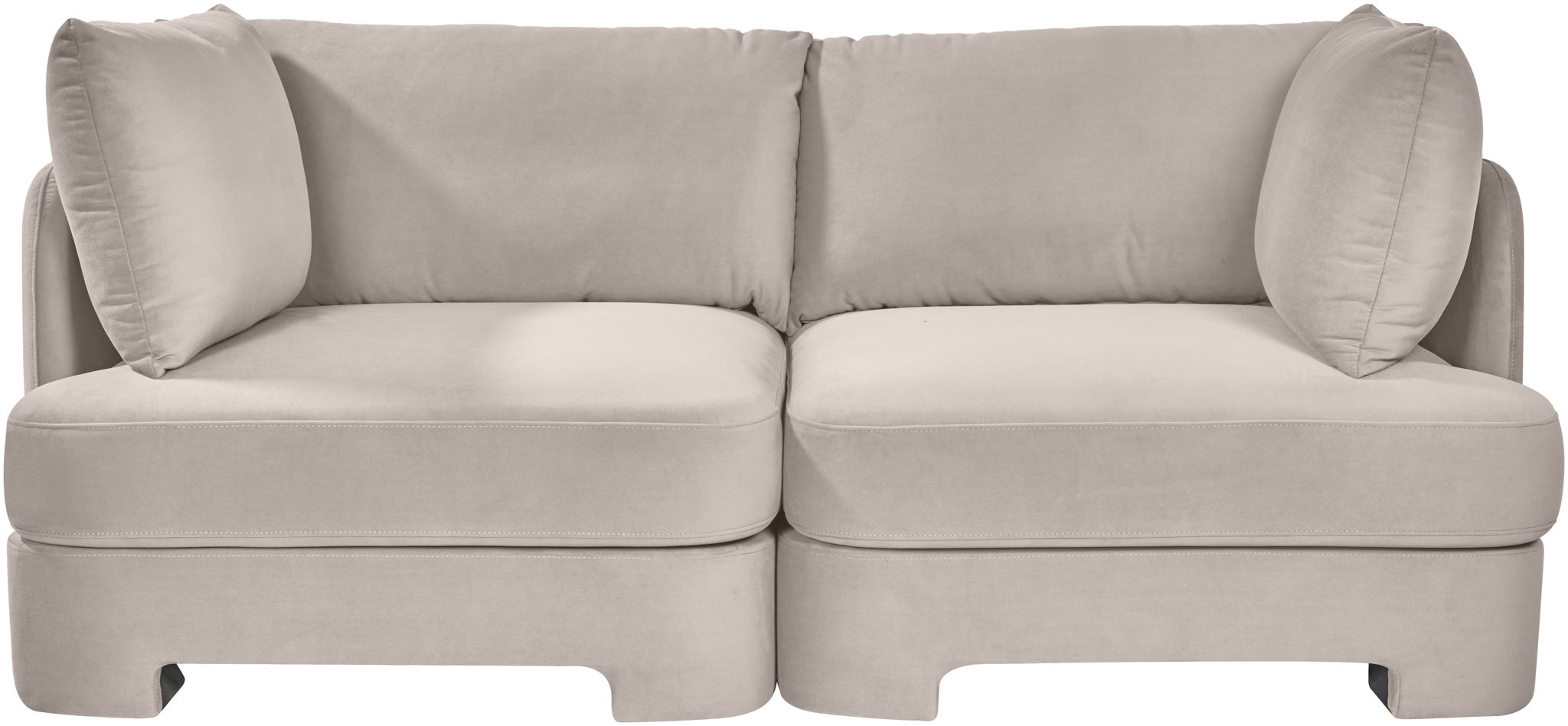 Hammond - Velvet Performance Fabric Upholstered 2 Piece Loveseat