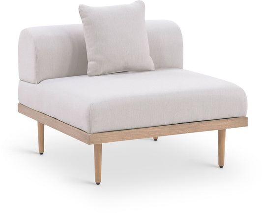 Laguna - Resilient Water Resistant Fabric Upholstered Outdoor Patio Modular Armless Chair