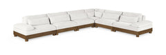 Turin - Chenille Fabric Upholstered Modular Sectional - Cream