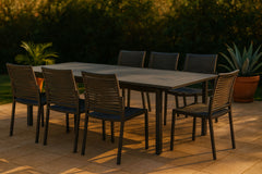 Maldives - Rope Outdoor Patio Dining Side Chair (Set of 2)