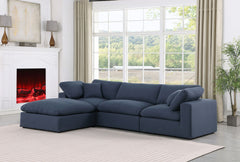 Comfy - 4 Piece Linen Fabric Modular Sectional With Chaise