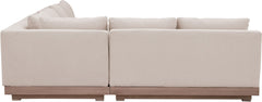 Solace - Olefin Performance Fabric 3 Piece Outdoor Patio Modular Sectional (Sofa, Loveseat & Corner Chair)