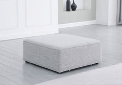 Cube - Linen Ottoman