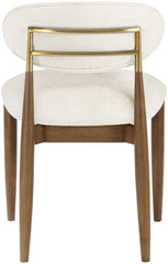 Riccio - Fabric Dining Side Chair (Set of 2) - Walnut Frame