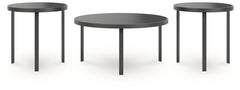 Dorylin - Black - Occasional Table Set (Set of 3)
