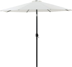 Fiji - Aluminum Patio Umbrella With Square White And Black Base