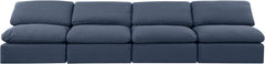 Indulge - Linen 4 Seat Modular Armless Sofa