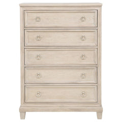 Pembroke - 5-Drawer Chest Of Drawers - Washed Oak