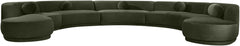 Avra - 192" Velvet Performance Fabric Upholstered Sectional