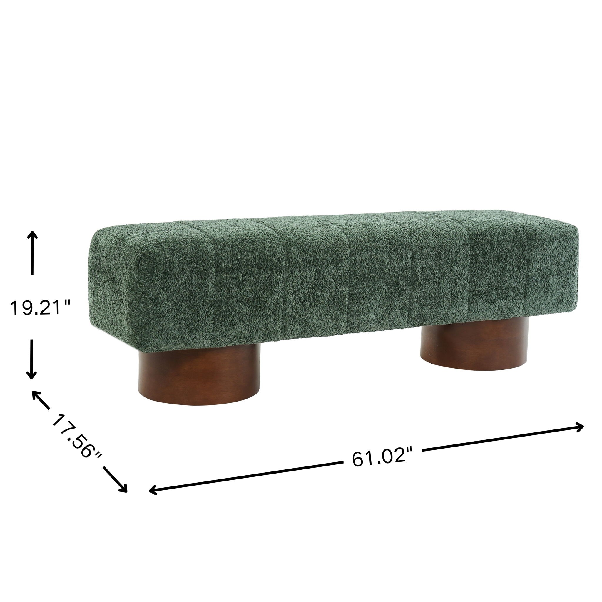 Modern Upholstered Dining Bench