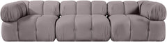 Orin - Velvet Performance Fabric Upholstered 3 Piece Modular Sofa