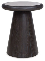 Bracken - French Black - Round End Table