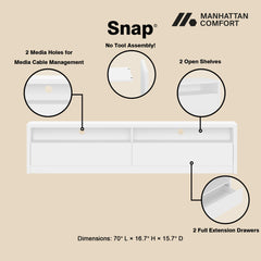 Duncan - TV Stand With Full Extension Drawers