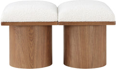 Pavilion - 2 Piece Modular Bench With Brown Base