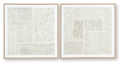 Andorfield - Wall Art Set (Set of 2) - Beige / Black / White