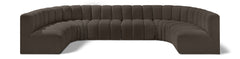 Arc - Boucle Fabric 8 Piece Modular Sofa