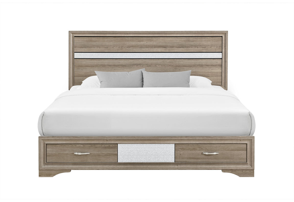 Seville - Full Bed - Brown / Natural
