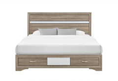 Seville - King Bed - Brown / Natural