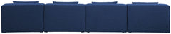 Cube - Linen Modular 4 Seat Armless Sofa