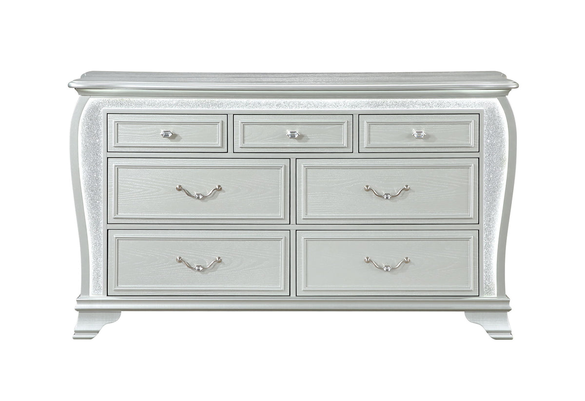 Aria - Dresser With LED - Silver