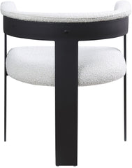 Romeo - Boucle Dining Chair With Black Base (Set of 2)