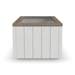 Melody - Rectangular Coffee Table With Casters - White