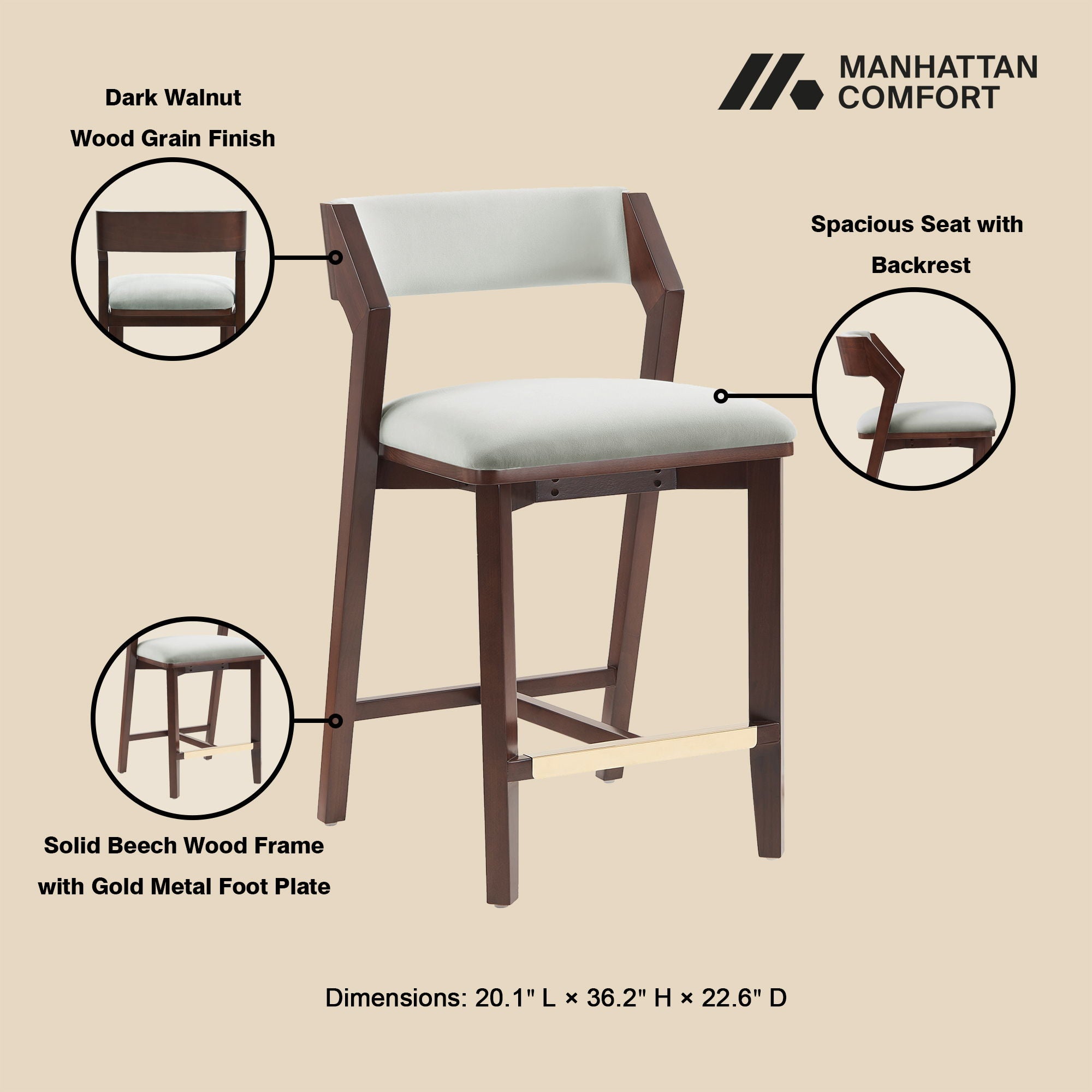 Patricia - Counter Stool