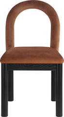 Conrad - Velvet Dining Chair With Black Legs