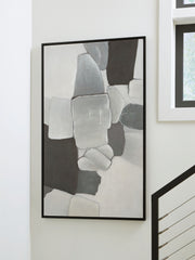 Adilson - White / Gray / Black - Wall Art