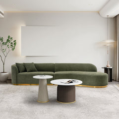 Daria - Sofa Sectional With Pillows, 2 Piece Design