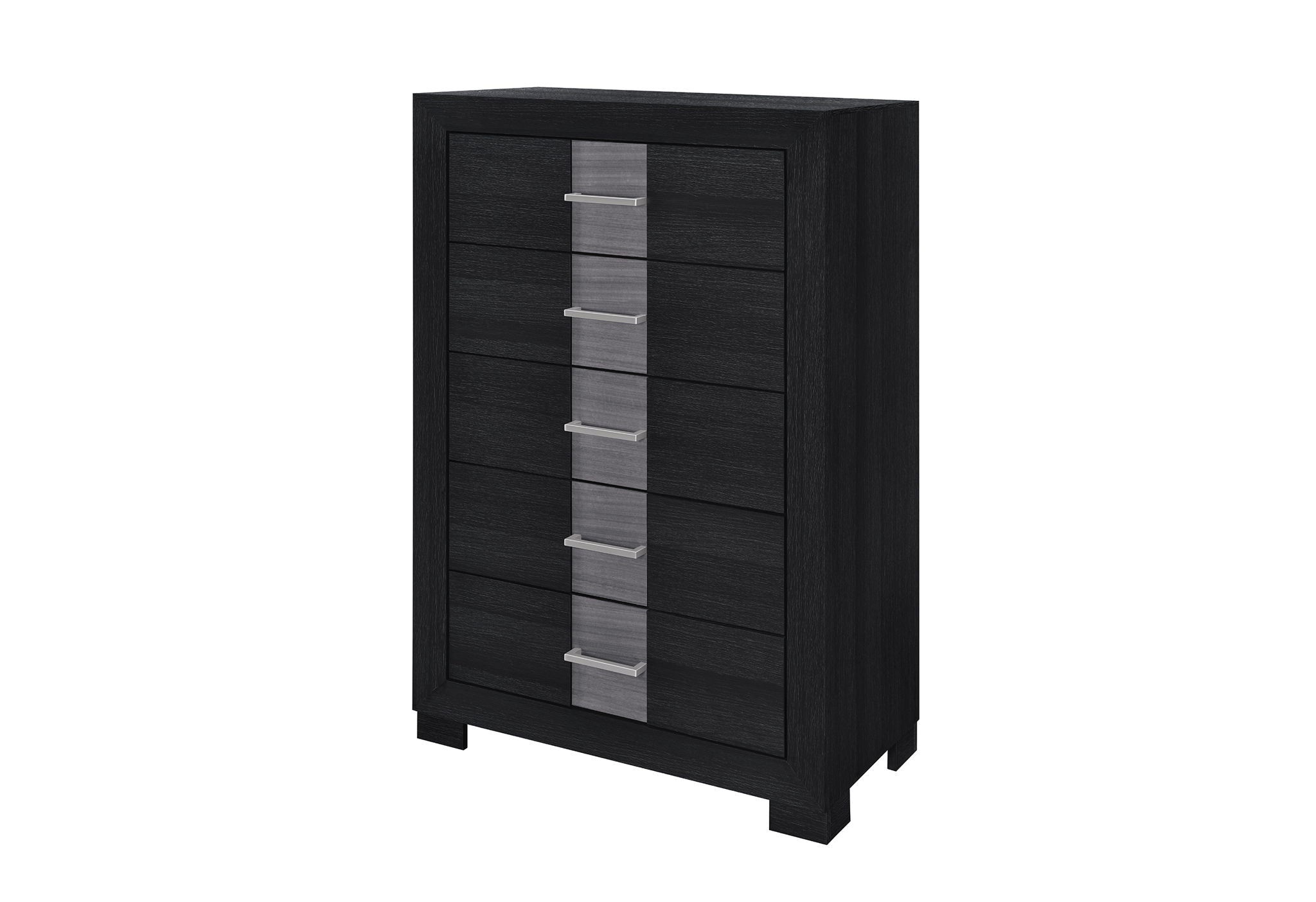 Optimus - 5 Piece King Bedroom Set - Black
