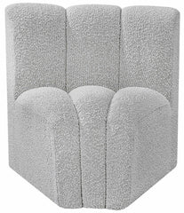 Arc - Boucle Fabric Curved Corner Chair