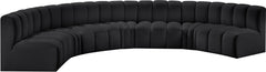 Arc - Faux Leather 7 Piece U-Shaped Modular Sofa