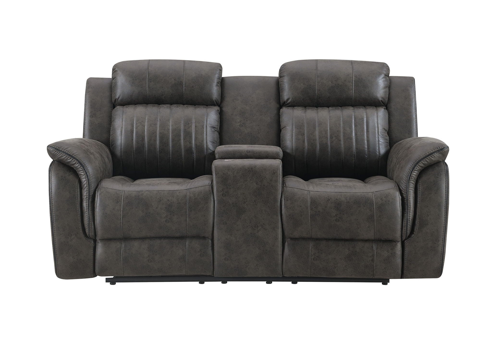 U8517 - Reclining Sofa / Console Reclining Loveseat - Gray
