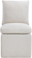 Nelori - Linen Textured Performance Fabric Upholstered Dining Chair (Set of 2)