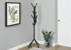 Coat Rack, Hall Tree, Free Standing, 8 Hooks, Entryway, Contemporary & Modern