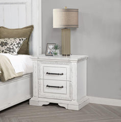 Mckinney - 2-Drawer Nightstand With Dual USB - Vintage White