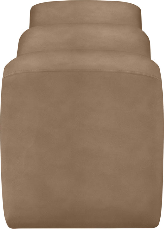 Willow - Faux Leather Bench - Brown