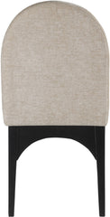 Waldorf - Chenille Dining Side Chair With Black Legs
