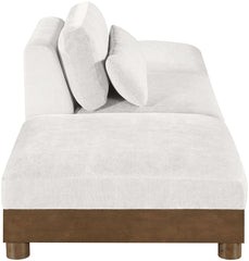 Turin - Chenille Fabric Upholstered Modular Sectional - Cream