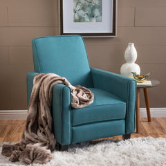 Upholstered Push Back Recliner Chair For Living Room