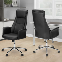 Office Chair With Adjustable Height - Black