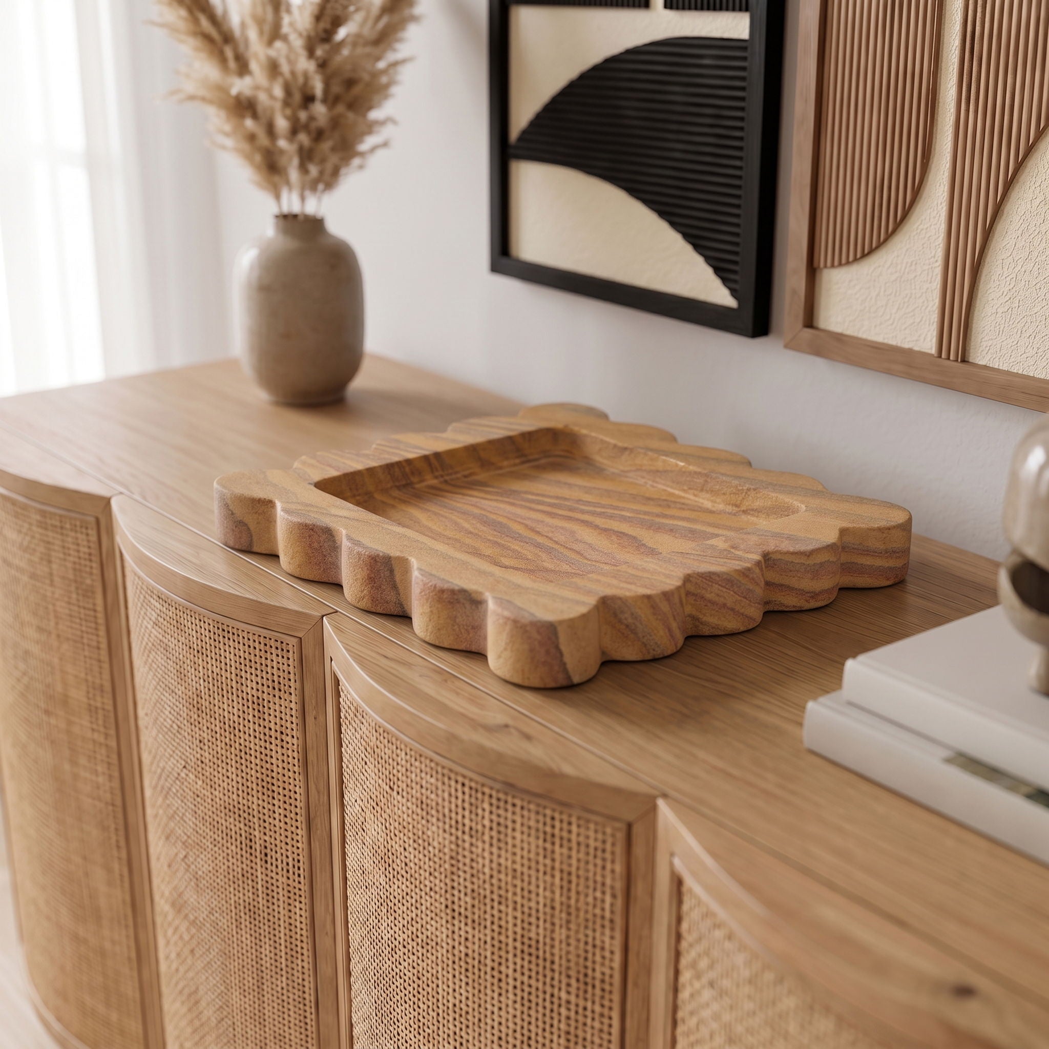 Natalie - Sandstone Tray - Sand