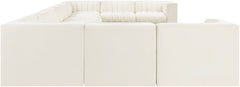Rummi - Velvet Performance Fabric Upholstered 11 Piece Modular Sectional