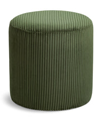 Roy - Round Microsuede Ottoman / Stool